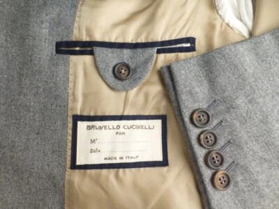 Blazer Brunello Cucinelli 56/46 Excelente Estado Cachemir Seda Chaqueta Abrigo Deportivo Foto 1 de 4
