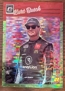 Kurt Busch 2023 Donruss Racing - Optic Lime Green Pulsar #77 - Picture 1 of 2