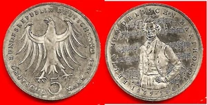 ALLEMAGNE . 5 MARK 1984 . MENDELSSOHN . SUPERBE - Foto 1 di 1