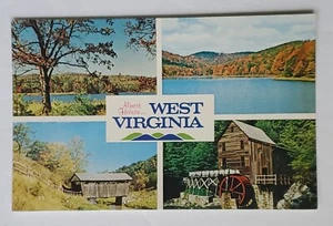 Postcard Almost Heaven West Virginia USA Mountains Sherwood Lake Indian Creek - Picture 1 of 4