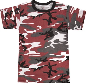 Kids Camo T-Shirt Short Sleeve Military Tee Army Childrens Youth Shirt Top - Picture 1 of 42