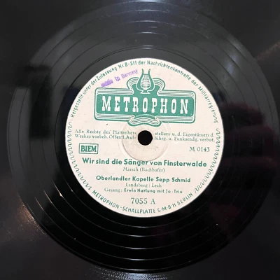 Metrophon 1930s Germany - Fidele Bauern - 10" Shellac 78RPM Record - E - Image 1 of 4