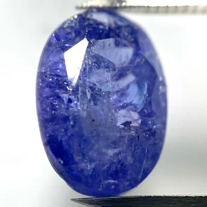Tanzanite blu vera grande ovale 3,40 ct 10,3 x 7,5 mm - Foto 1 di 1