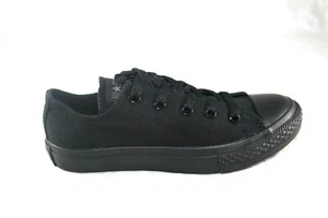 CONVERSE CHUCK TAYLOR ALL STAR 314786F BLACK MONO CANVAS CASUAL SHOE KIDS (PS) - Picture 1 of 8