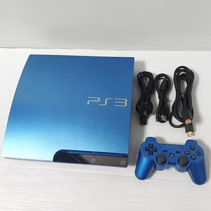 Sony PlayStation 3 PS3 Slim Konsole 320GB Splash Blue CECH-3000B SB funktioniert einwandfrei - Bild 1 von 17