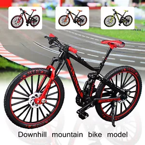 Miniature Alloy Foldable Bicycle Toy Finger Bike Model Gift Desktop Decoration - Picture 1 of 11