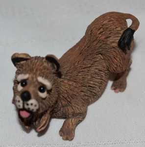 Kleiner brauner Hund Keramik Figur Made in China Pete Apsit - Bild 1 von 5