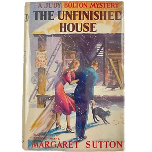 Judy Bolton Mystery - The Unfinished House HCDJ Margaret Sutton ; Tweed Cover - Picture 1 of 11