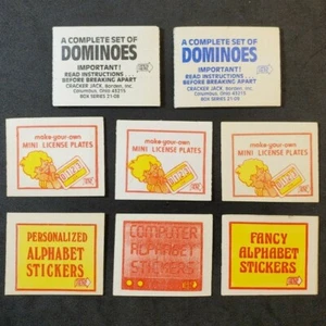 ACTIVITIES B-Series #21 (8 diff.) VINTAGE CRACKER JACK PRIZES - Picture 1 of 4