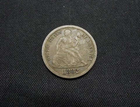 1882-P Seated Liberty Silver 10c Dime - C1127 Cover