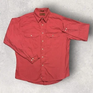 Fieldmaster Red Vintage Flannel Button Shirt Faded Size XL Outdoor - Picture 1 of 12