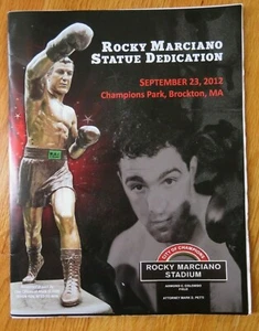 ROCKY MARCIANO STATUE DEDICATION - September 23, 2012 Program - HEAVYWEIGHT 49-0 - Picture 1 of 10