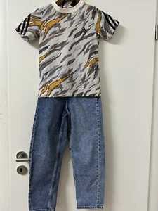 Jeansanzug Jungen Gr128/ 130 7/8 Y 3Teile Adidas H&M Denim NEUWERTIG 💥 - Bild 1 von 24