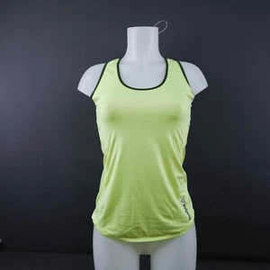 Reebok Womens Tank Top XS Neon Yellow Gym Yoga Run Crossfit Athletic Performance - Picture 1 of 12