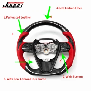 Volante de coche de carbono personalizado para Toyota Camry XV70 8º 2019 2020 21-2022 - Imagen 1 de 9