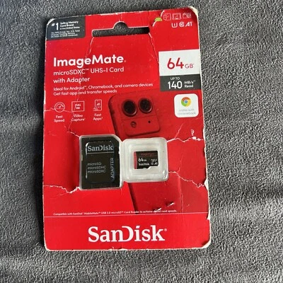 SanDisk 64GB ImageMate microSDXC UHS-I Memory Card  Adapter Open Box - Image 1 of 4
