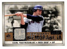 2008 Upper Deck SP Legendary Cuts Carl Yastrzemski 86/99 Jersey Card Red Sox HOF