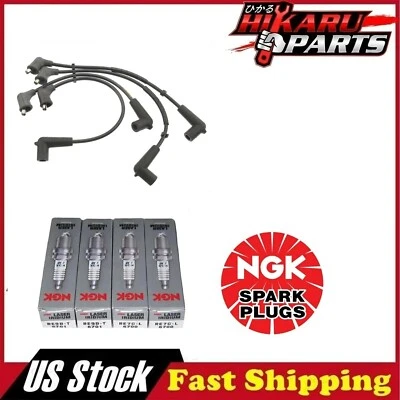 Juego de cables y 4 bujías láser de iridio NGK para Mazda RX-8 1,3 L R2 2004-2011 Foto 1 de 4