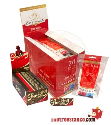 3000 Cartine Smoking Brown 70mm + 4000 Filtri 6mm - Imagen 1 de 4