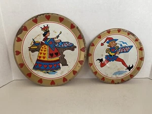 Vintage Queen of Hearts Children's Tea Set Plate & Saucer - Picture 1 of 5
