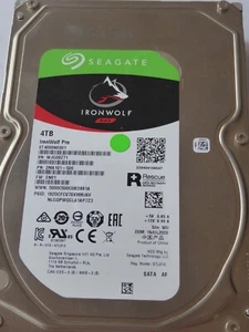 Seagate ST4000NE001 SN: WJG PN: 2MA101-500 FW EN01 WU 19JUL2020 Ironwolf NAS 4TB - Picture 1 of 1