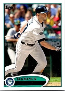 Casper Wells Topps 526 Seattle Mariners 2012 Outfielder Baseball Card