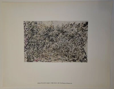 Vintage 1963 Fine Art Print Lithograph Number 1 by Jackson Pollock - Image 1 of 4