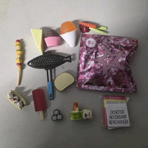 American Girl Doll Lot Food & Mystery Pack Bag Accessories Cupcake Cheese - Picture 1 of 11