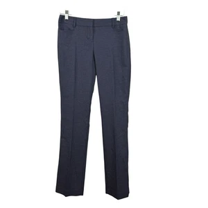 Express Columnist Barely Boot Pants Navy Burgundy Print Women's Size 2R NWT - Picture 1 of 6