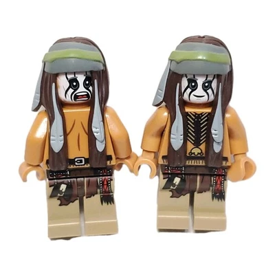 Lego Lone Ranger Minifigure TONTO Lot Of 2 Minifig - Image 1 of 4