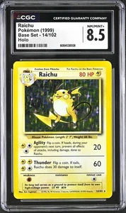 CGC 8.5 Raichu 1999 Base 14/102 Holo Pokemon Karte NM/MINT psa - Bild 1 von 2