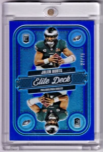 2025 Panini Donruss Jalen Hurts Elite Deck /75 Blue #17 - Bild 1 von 2