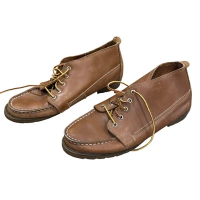 Eastland Botas Mujer 8.5 M Cuero Marrón Con Cordones Zapato Chukka Tobillo De Colección Foto 1 de 4