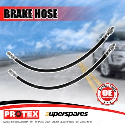 2 Pcs Protex Front Brake Hose Lines for Ford Fairmont Falcon XB XC XD XE XF XG - image 1 of 2