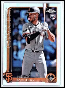 2025 Topps Chrome Grant McCray Refractor RC #116 Giants - Bild 1 von 10