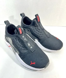 Scarpe da corsa Puma uomo Pacer slip-on sneakers misura 7,5” nero/rosso/bianco - Foto 1 di 12