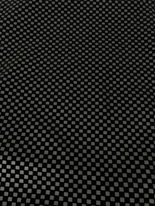 Black on Black Gingham Polyester Fabric 2 Yards 58" Wide Costume Textured Square - Picture 1 of 4