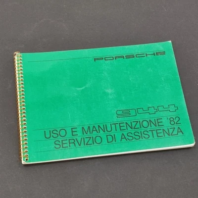 PORSCHE 924 Uso manutenzione 1982 Servizio assistenza parzialmente compilato - Immagine 1 di 4