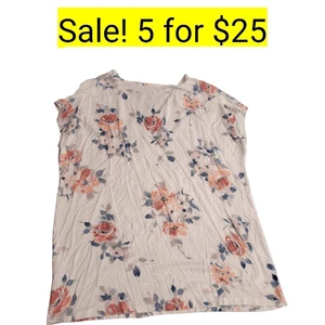 Top suave neutro Boho Cottagecore floral manga corta a la venta 5 por $25 - Imagen 1 de 6