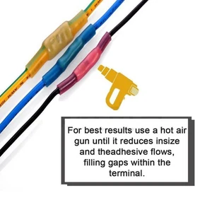Heat Shrink Connectors Set of 60 for Effective Electrical Installations - Afbeelding 1 van 15