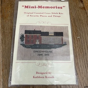 Mini Memories Greenhouse Zoar, OH 741 Counted Cross Stitch Kit NEW SEALED - Picture 1 of 2