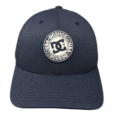 Gorra de béisbol DC Shoe Co EE. UU. ajustada azul mediana ligera Flexfit 6 paneles Foto 1 de 4