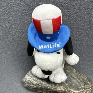 Peanuts Snoopy MetLife Cappello Patriottico Peluche 7” Rosso Bianco e Blu - Foto 1 di 11