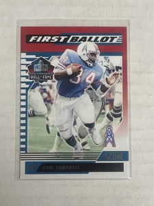 2025 Panini Score First Ballot #2 Earl Campbell Houston Oilers - Picture 1 of 2