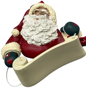 Weihnachten Weihnachtsmann Baumschmuck natty schöne Liste Herz Glocke rot grün LESEN - Bild 1 von 6