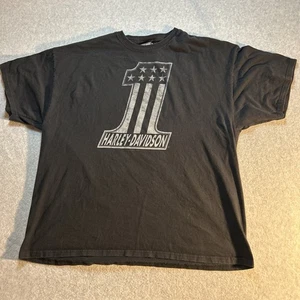 Harley Davidson Motorcycles Casual Double Sided Graphic Shirt - Mens 3XL - Black - Picture 1 of 4