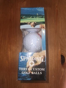 Vintage 1995 PABST SPALDING tre palline da golf personalizzate 3 palline nuove - Foto 1 di 4