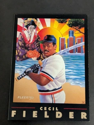Fleer Pro Vision 1993 - Serie 2 - Cecil Fielder #3 Sin respeto Tigres de Detroit Foto 1 de 2