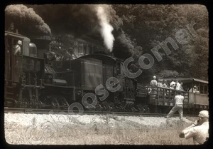 Cass Scenic Railroad Shay #4 & 5 West Virginia schwarz & weiß 35 mm Dia (6421) - Bild 1 von 3