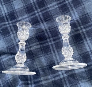 1 Paar Kristall Kerzenständer, ca. 7 Zoll groß, neuwertig wunderschön - Bild 1 von 5
